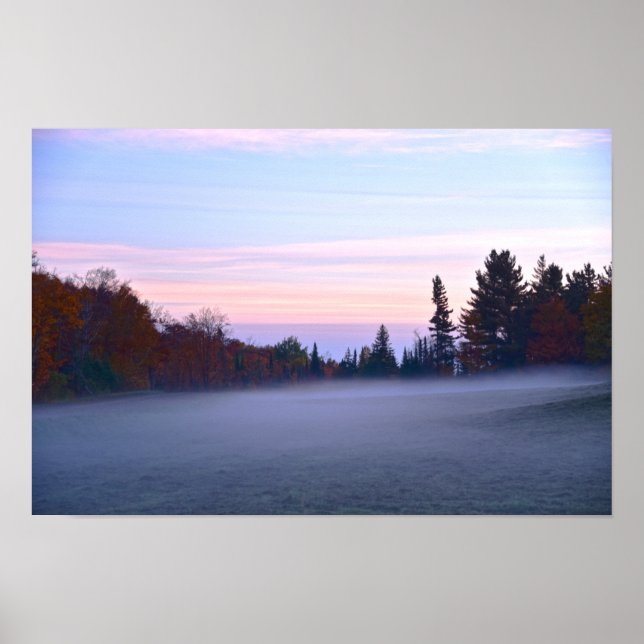 Poster Névoa Matinal de Vermont (Frente)
