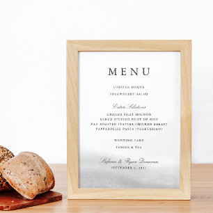 Poster Névoa   Sinal de menu de casamento
