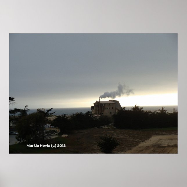 Poster Nevoeiro costeiro e fumaça (Frente)