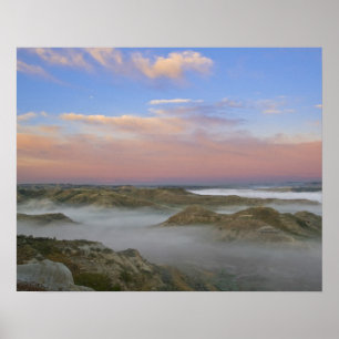 Pôster Nevoeiro do rio Little Missouri pendura no