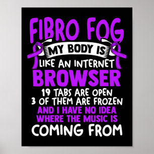 Poster Nevoeiro - Fibro Sobrevivente Divertido Fibromialg