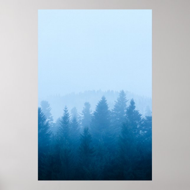 Poster Nevoeiro sobre floresta (Frente)
