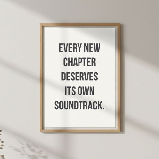 Poster New Beginnings Quote, Motivational