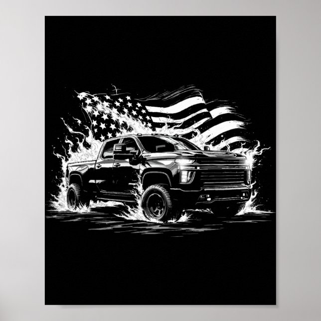 Poster New Body Style Silverado Truck 2500 Crew Cab Patri (Frente)