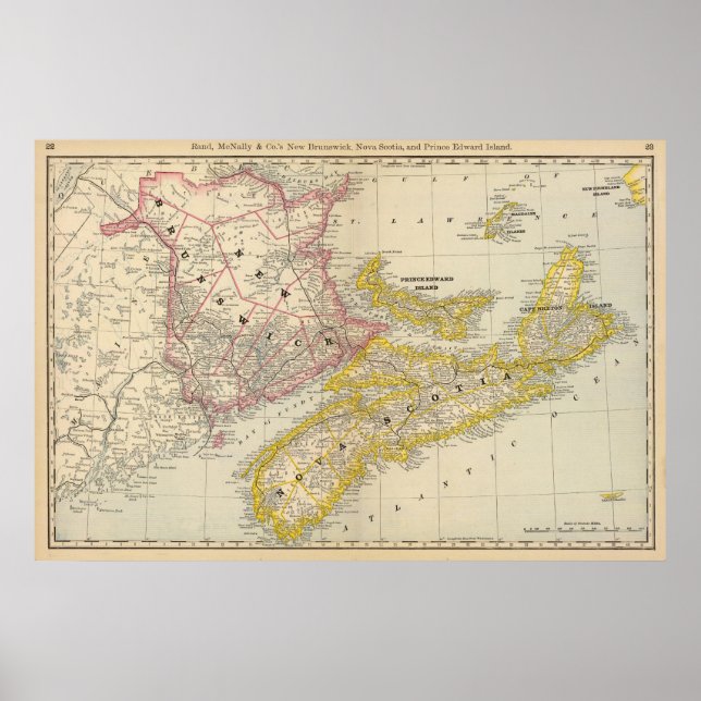 Poster New Brunswick, Nova Escócia (Frente)