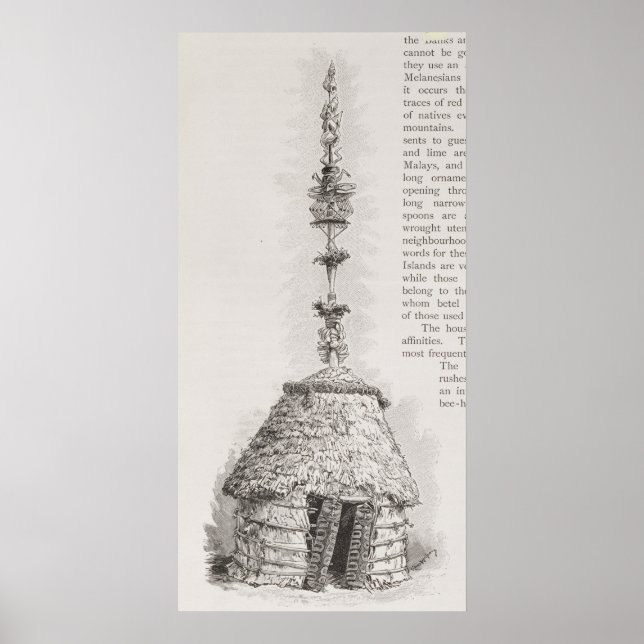 Pôster New Caledonian Hut (Frente)