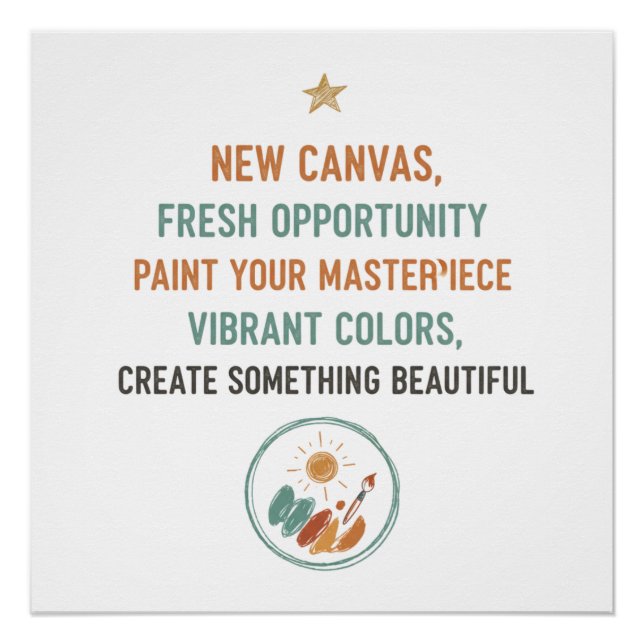 Pôster New Canvas Sunrise (Frente)