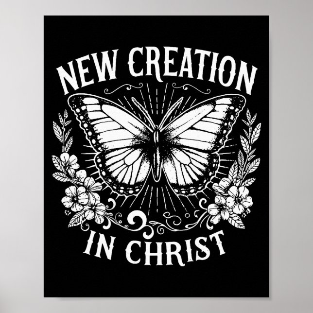 Poster New Creation In Christ, Christianity, Sublimation  (Frente)