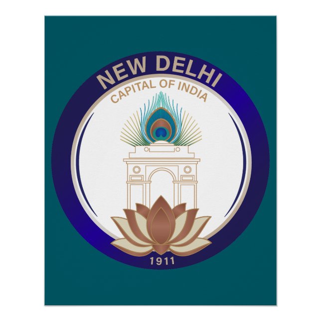 Pôster New Delhi India (Frente)