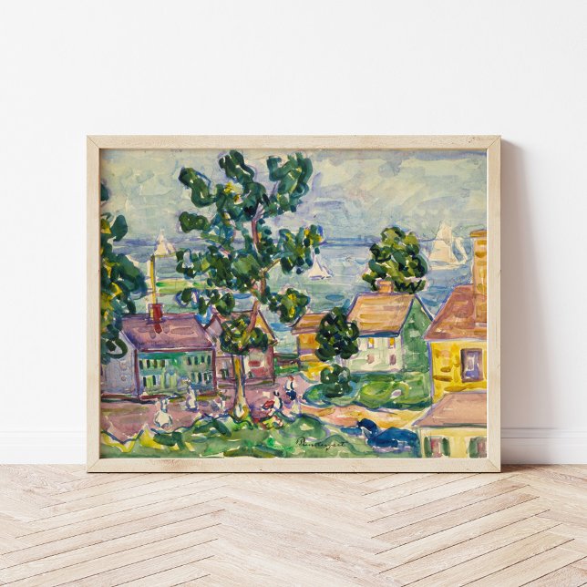 Poster New England Coastal Village | Maurice Prendergast (Criador carregado)