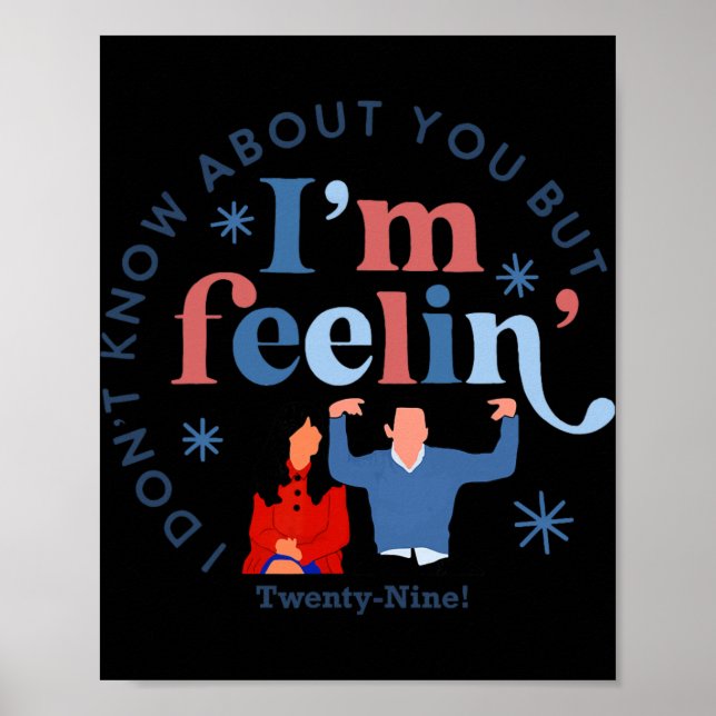 Poster New Girl 29 I'm Feelin' Twenty Nine Happy Birthday (Frente)