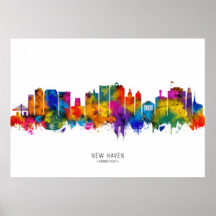 Poster New Haven Skyline