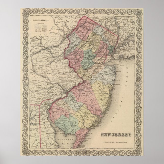 Pôster New Jersey 13 (Frente)