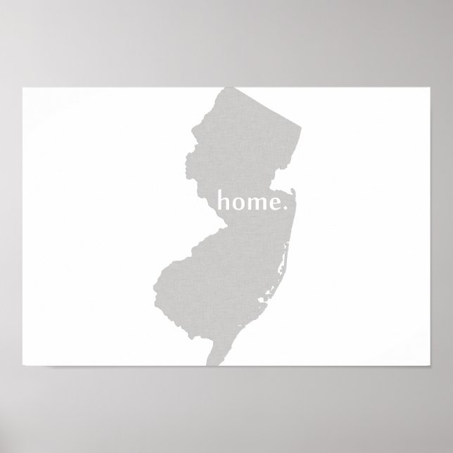 Poster New Jersey Home State (Frente)