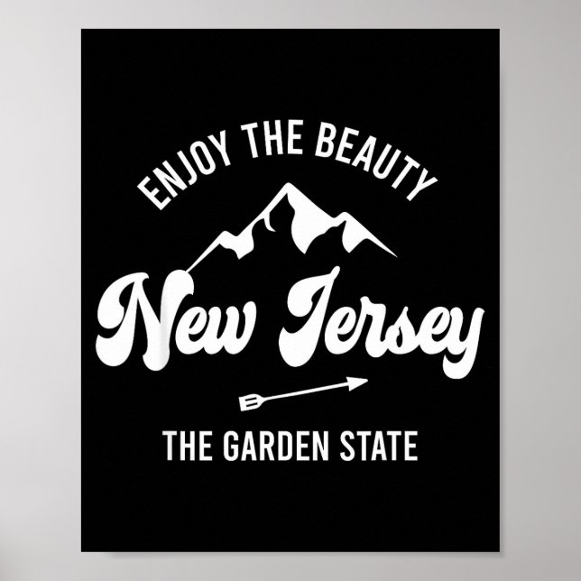 Poster New Jersey - The Garden State - Enjoy The Beauty  (Frente)