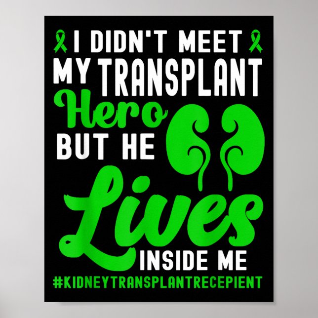 Poster New Kidney Owner Funny Kidney Transplant Survivor  (Frente)