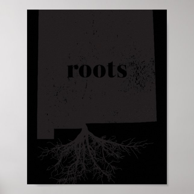 Poster New Mexico Roots State Map Shirt Home Love Pride G (Frente)