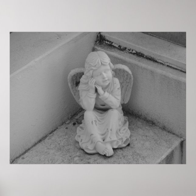 Pôster New Orleans Angel Statue (Frente)