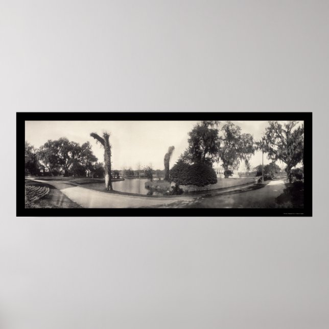 Pôster New Orleans City Park Foto 1909 (Frente)