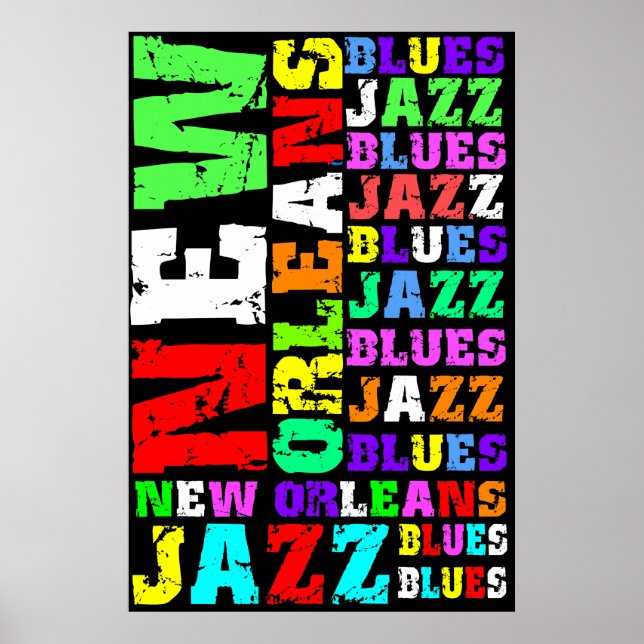 Pôster New Orleans Jazz (Frente)