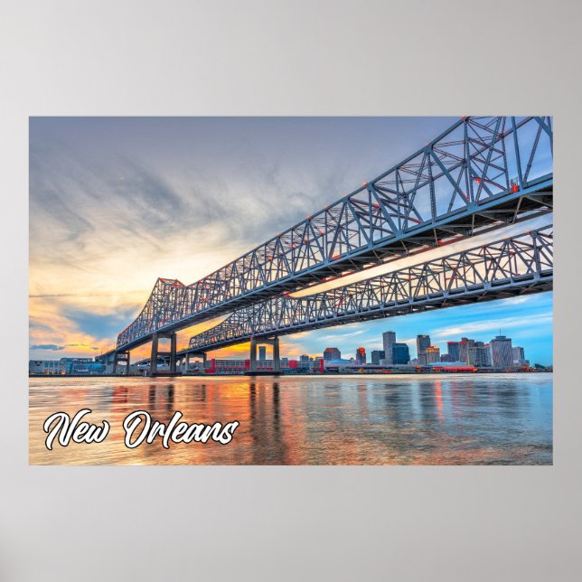 Poster New Orleans, Louisiana, EUA (Frente)