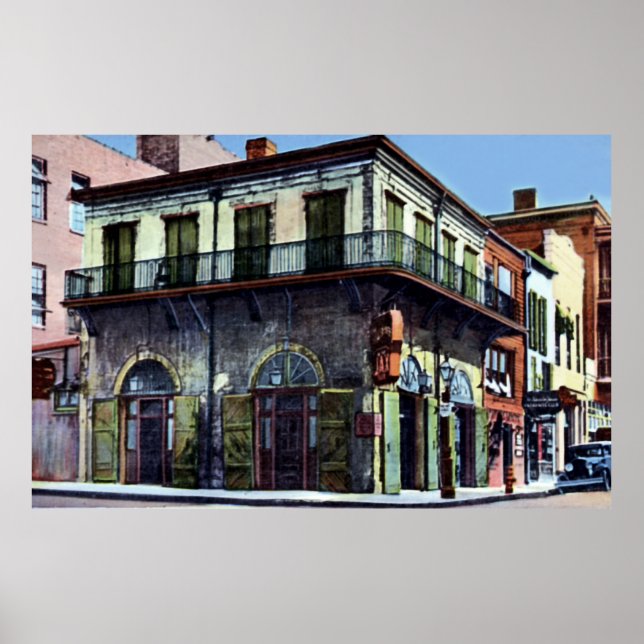 Pôster New Orleans Louisiana Old Absinthe House 1940 (Frente)