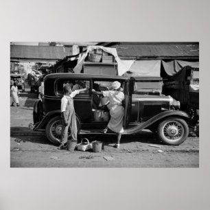 Pôster New Orleans Market, anos 30