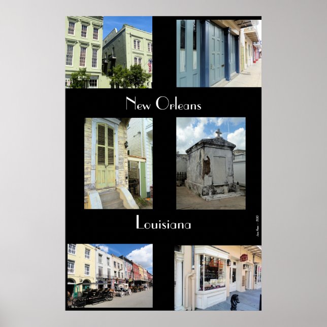 Pôster New Orleans Montage (Frente)