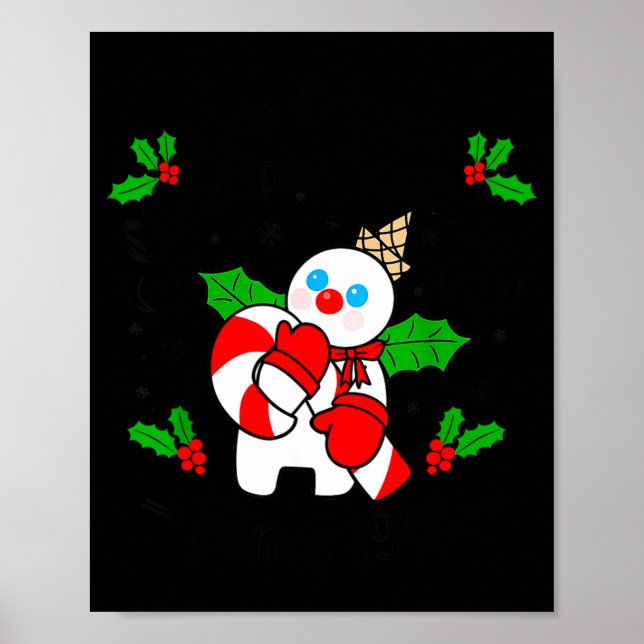 Poster New Orleans Mr Bingle Christmas Tradition Snowman  (Frente)