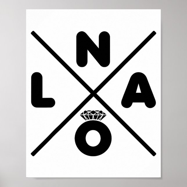 Poster New Orleans Wedding Nola Bachelorette Party Groom  (Frente)