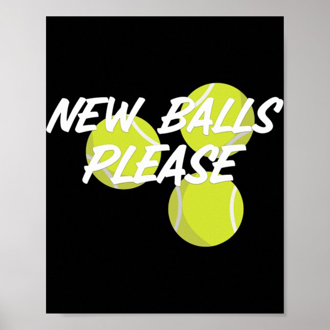 Poster New Please Funny Tennis  (Frente)