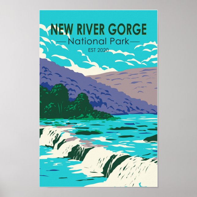 Poster New River Gorge National Park West Virginia (Frente)