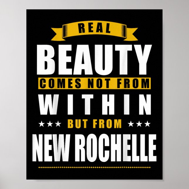 Poster New Rochelle - Funny D City Gift  (Frente)