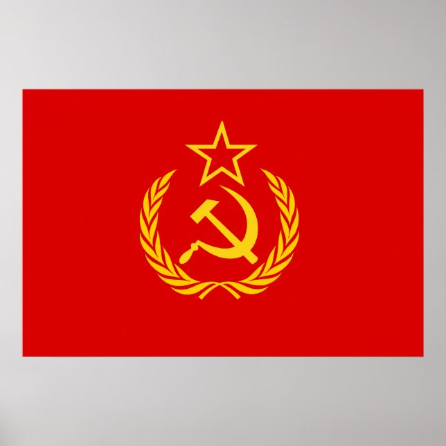 Poster New Ussr, Democratic Republic of the Congo flag (Frente)