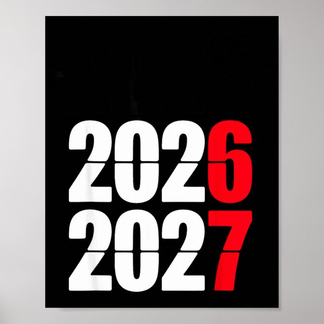 Poster New Year 2026 67 Meme Six Seven Gen Alpha Slang  (Frente)