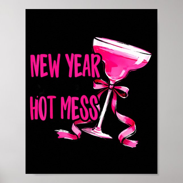 Poster New Year Same Hot Mess Happy New Year 2026 Party  (Frente)