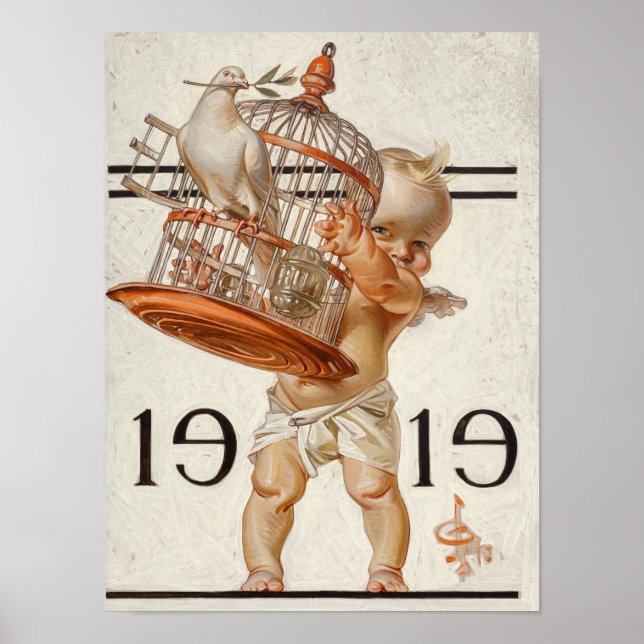 Poster New Year's Baby, 1919 by J. C. Leyendecker (Frente)