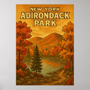 Poster New York Adirondack Park V02
