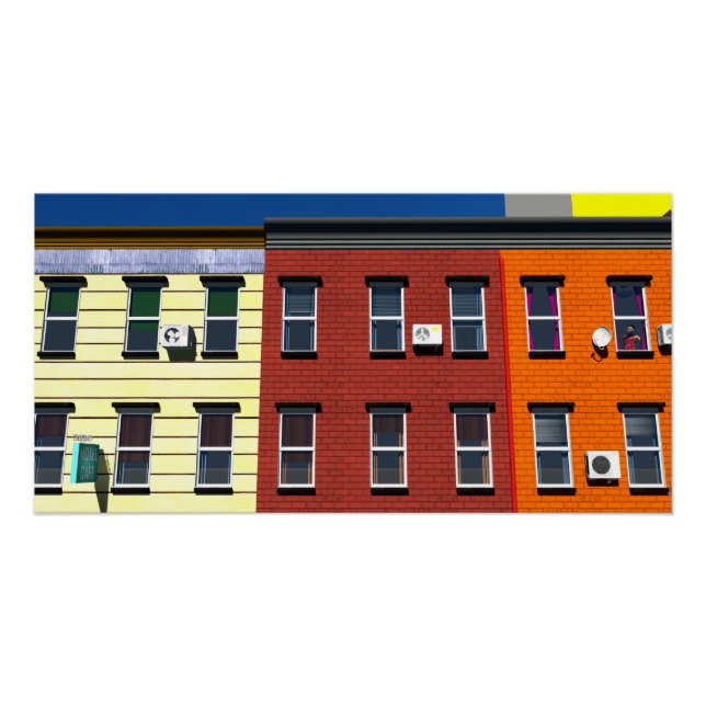 Pôster New York Buildings (Frente)