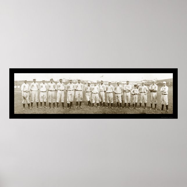 Poster New York Giants Baseball Photo 1905 (Frente)