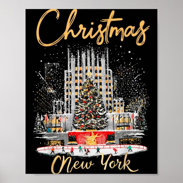 Poster New York Ny Christmas Girl Trip Matching  (Frente)