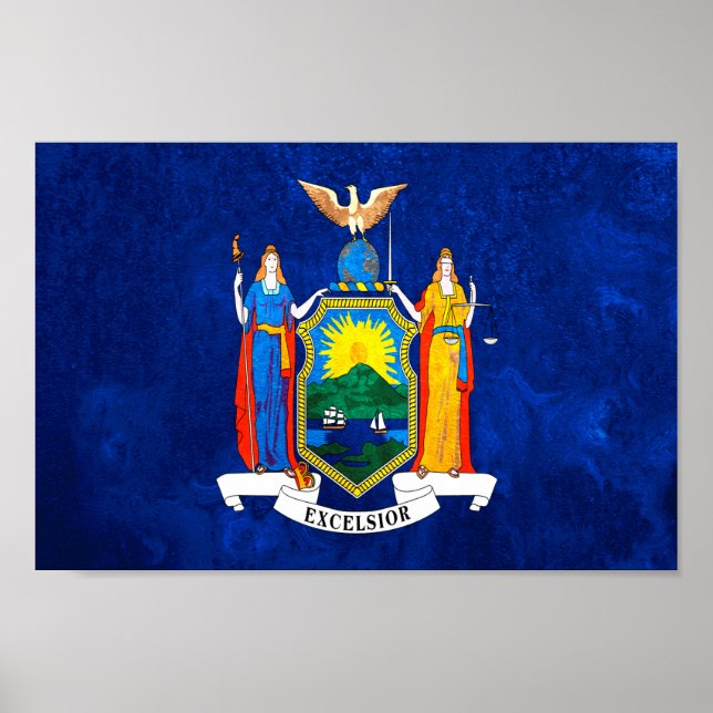 Poster New York State Flag (Frente)