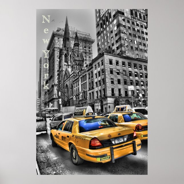 Poster New York Taxi (Frente)