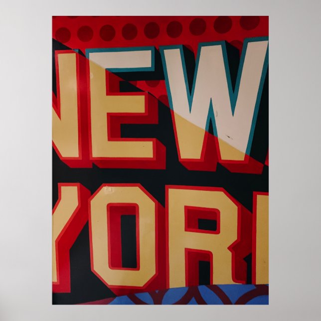 Poster New York text (Frente)