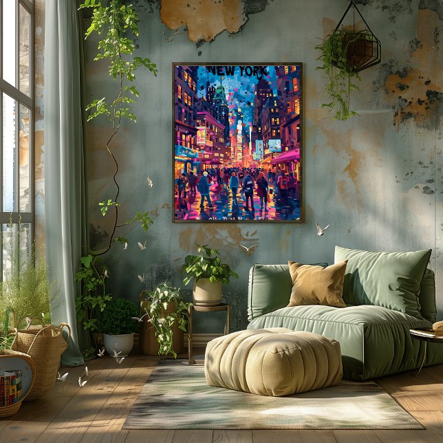 Pôster New York: The City That Never Sleeps Contemporáneo (Criador carregado)