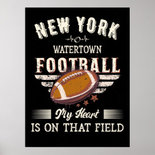 Poster New York Watertown American Futebol