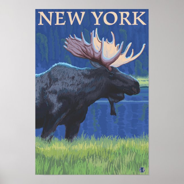Poster New YorkMoose no Luar (Frente)