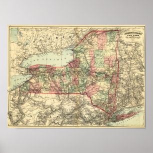 Poster New YorkPanoramic MapNew York