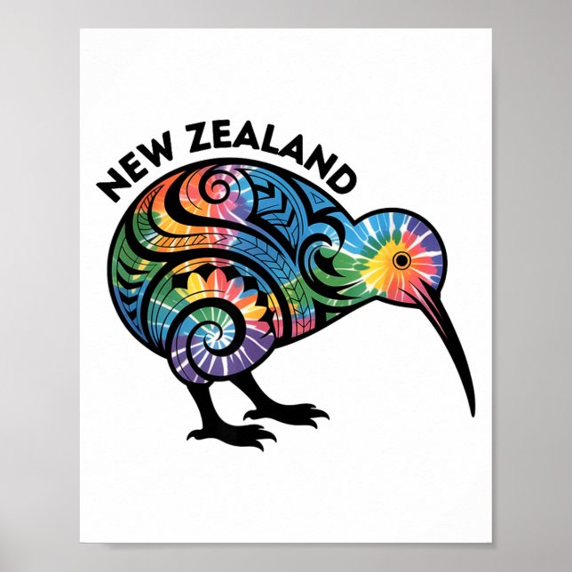 Poster New Zealand Kiwi Bird  (Frente)
