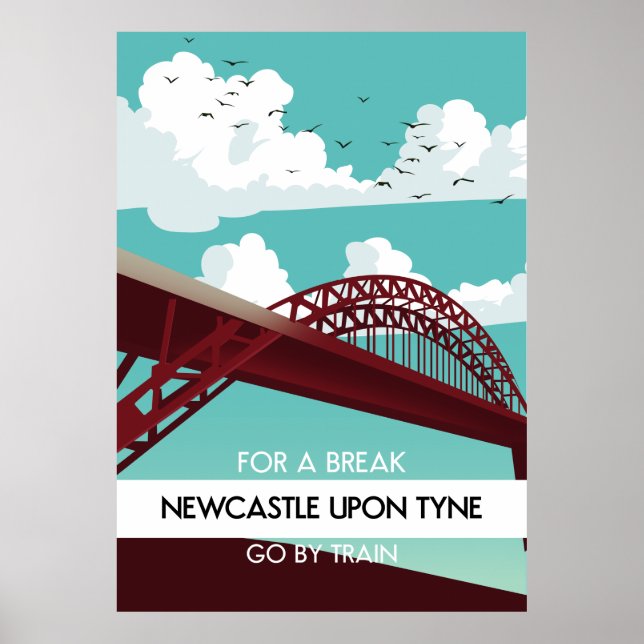Poster Newcastle on Tyne Bridge poster. (Frente)